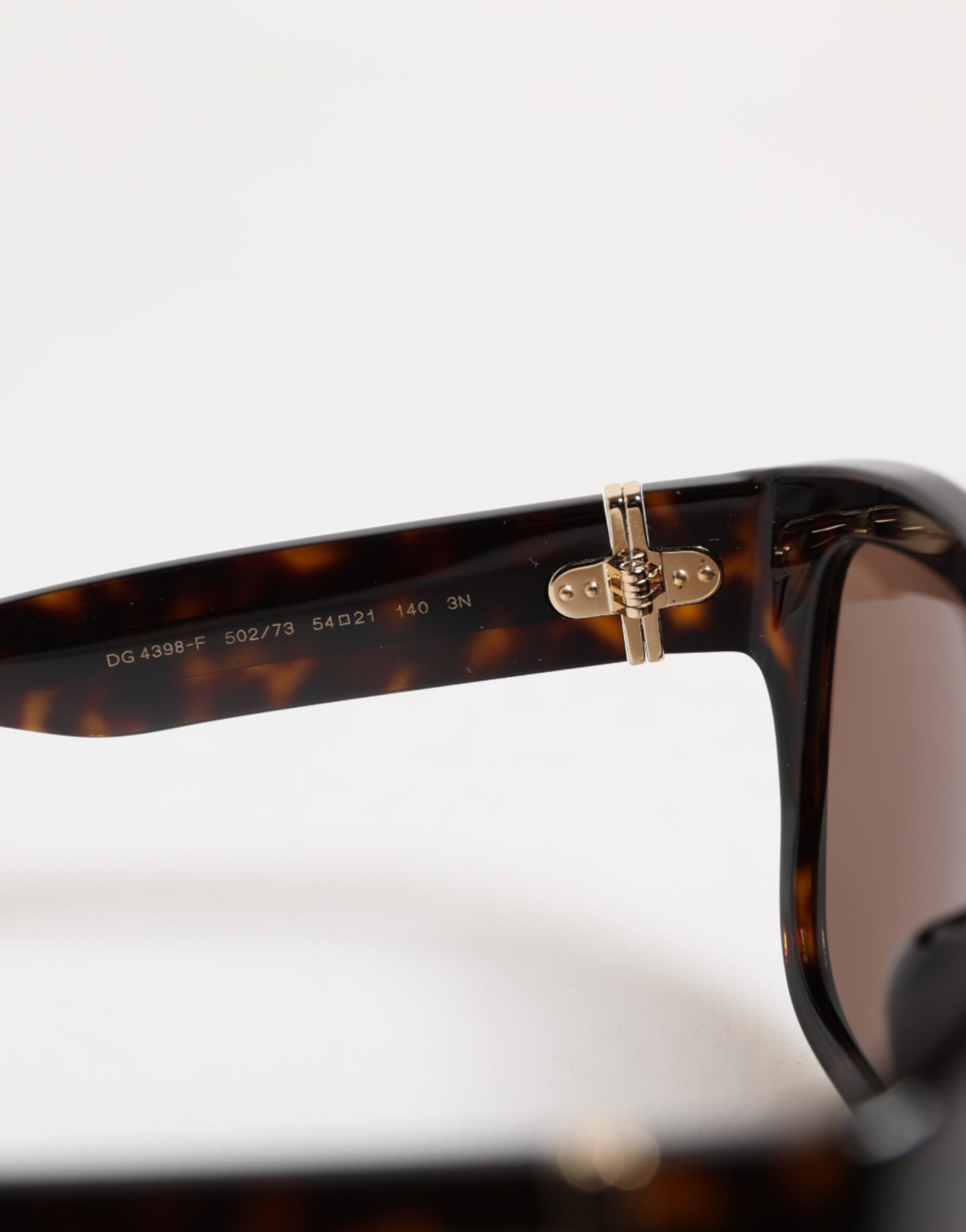 Dark Brown Havana DG4398F Square Frame Eyewear Sunglasses - ventzia