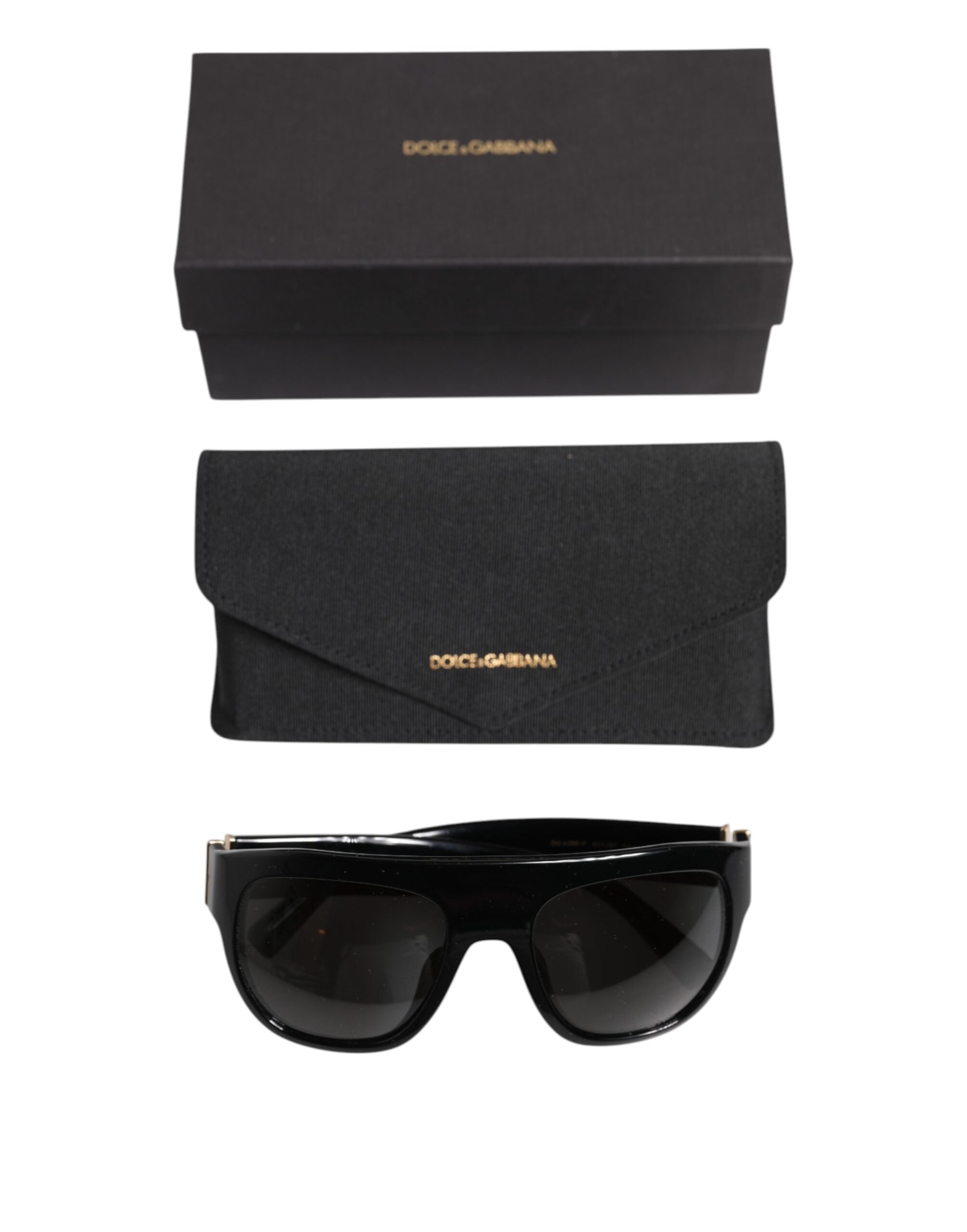 Black Square Acetate Frame DG4398-F Eyewear Sunglasses - ventzia