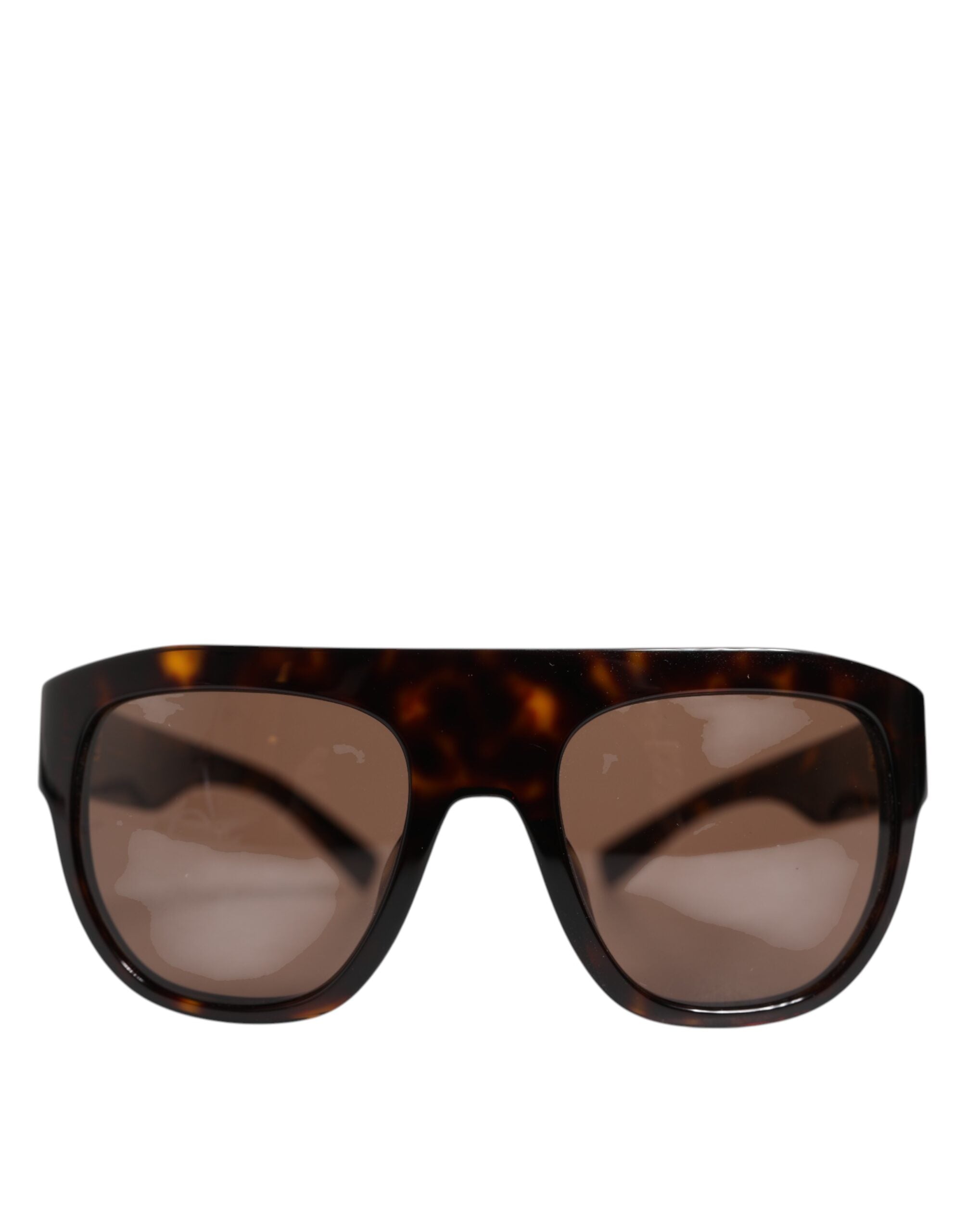 Dark Brown Havana DG4398F Square Frame Eyewear Sunglasses - ventzia