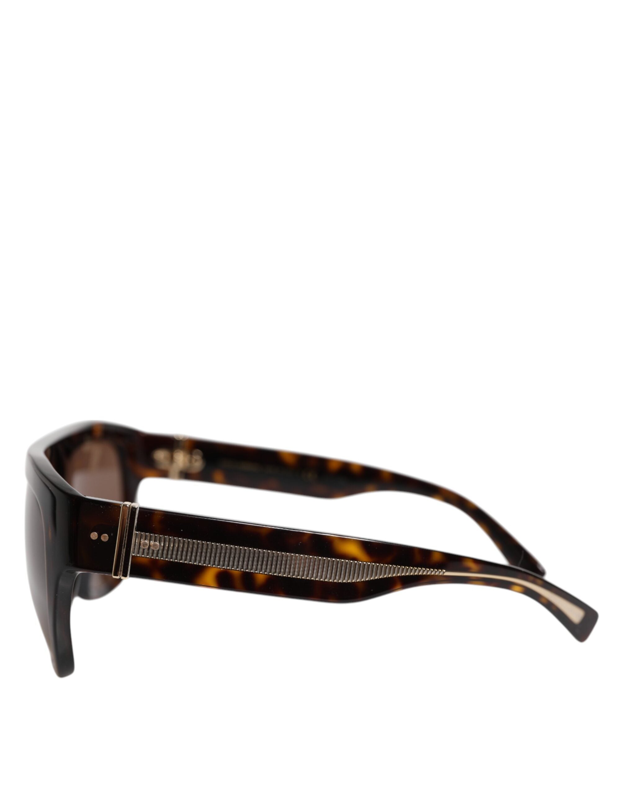 Dark Brown Havana DG4398F Square Frame Eyewear Sunglasses - ventzia