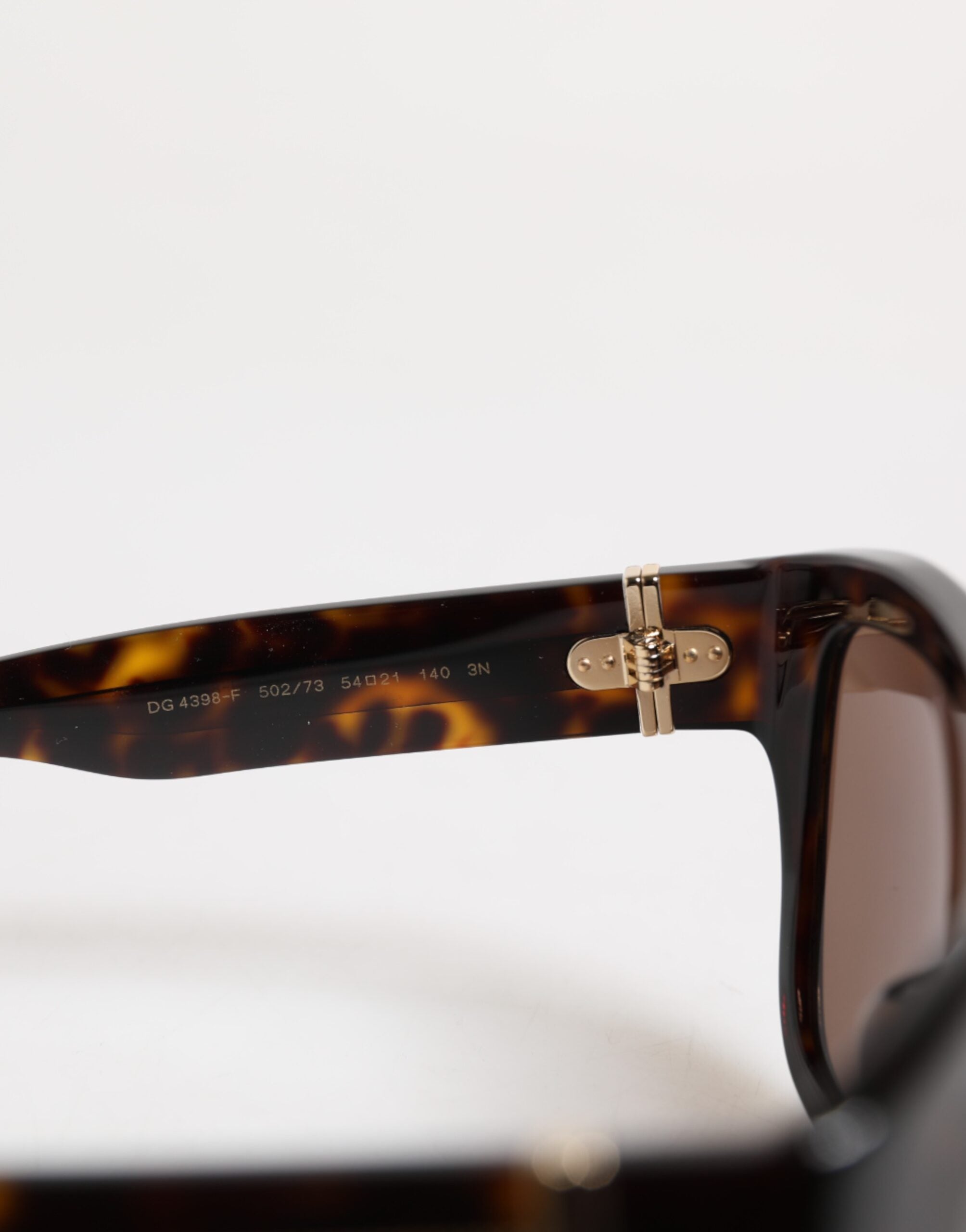 Dark Brown Havana DG4398F Square Frame Eyewear Sunglasses - ventzia