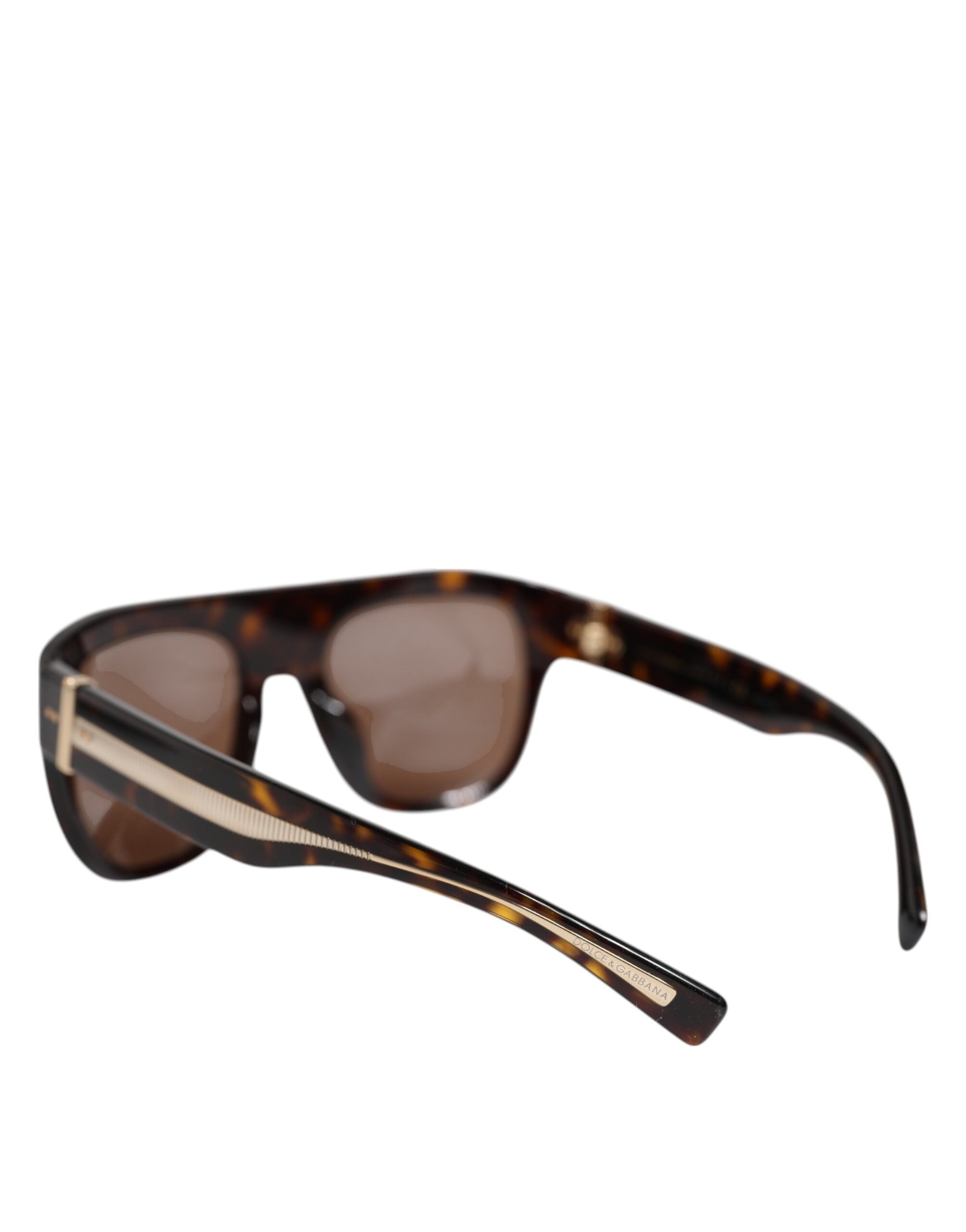 Dark Brown Havana DG4398F Square Frame Eyewear Sunglasses - ventzia