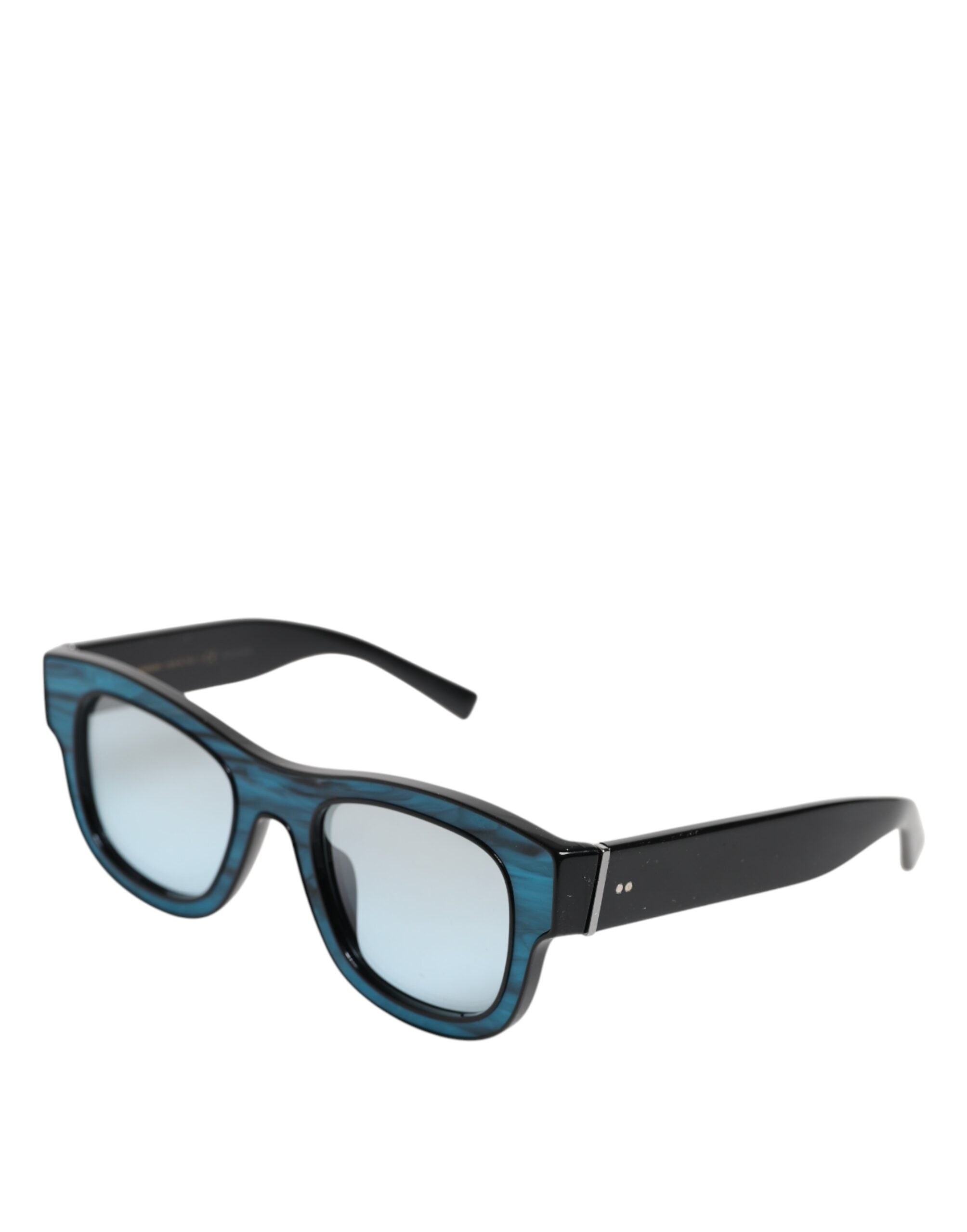 Blue Black Marbled Metal DG2215K Eyewear Sunglasses - ventzia