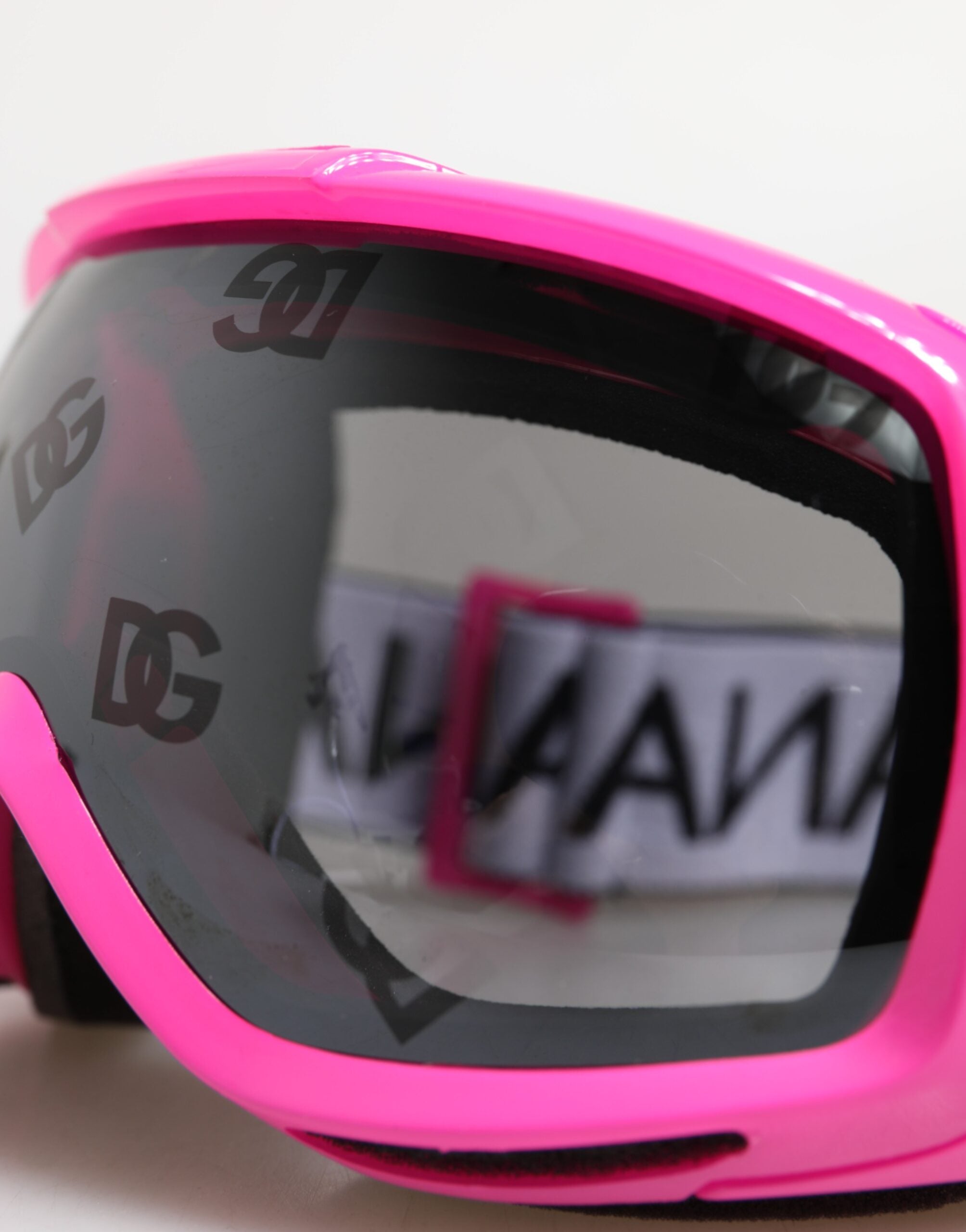 Fuchsia Pink Logo Ski Goggles DG6182 Mask Sunglasses - ventzia