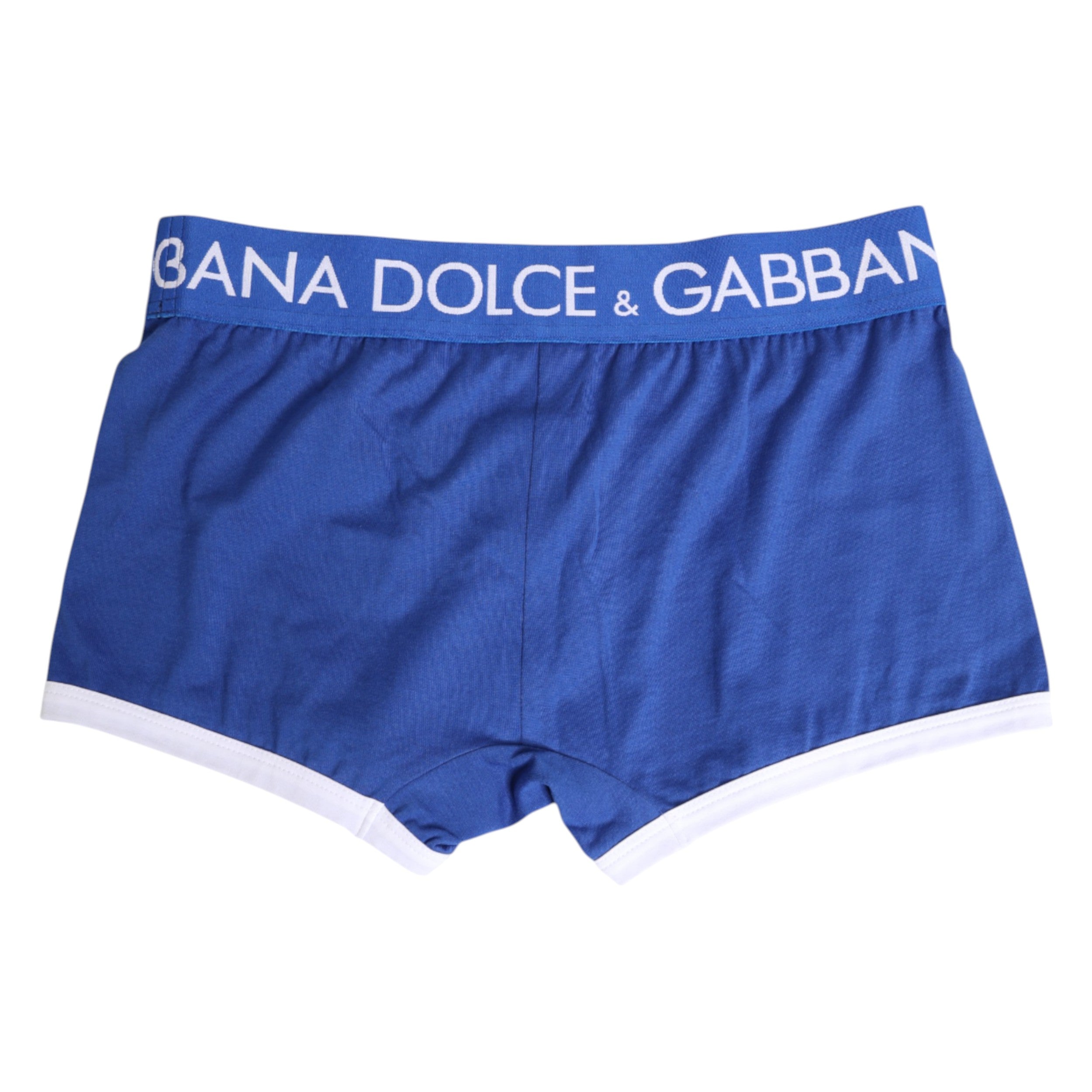 Blue Cotton Stretch Regular Boxer Underwear - ventzia