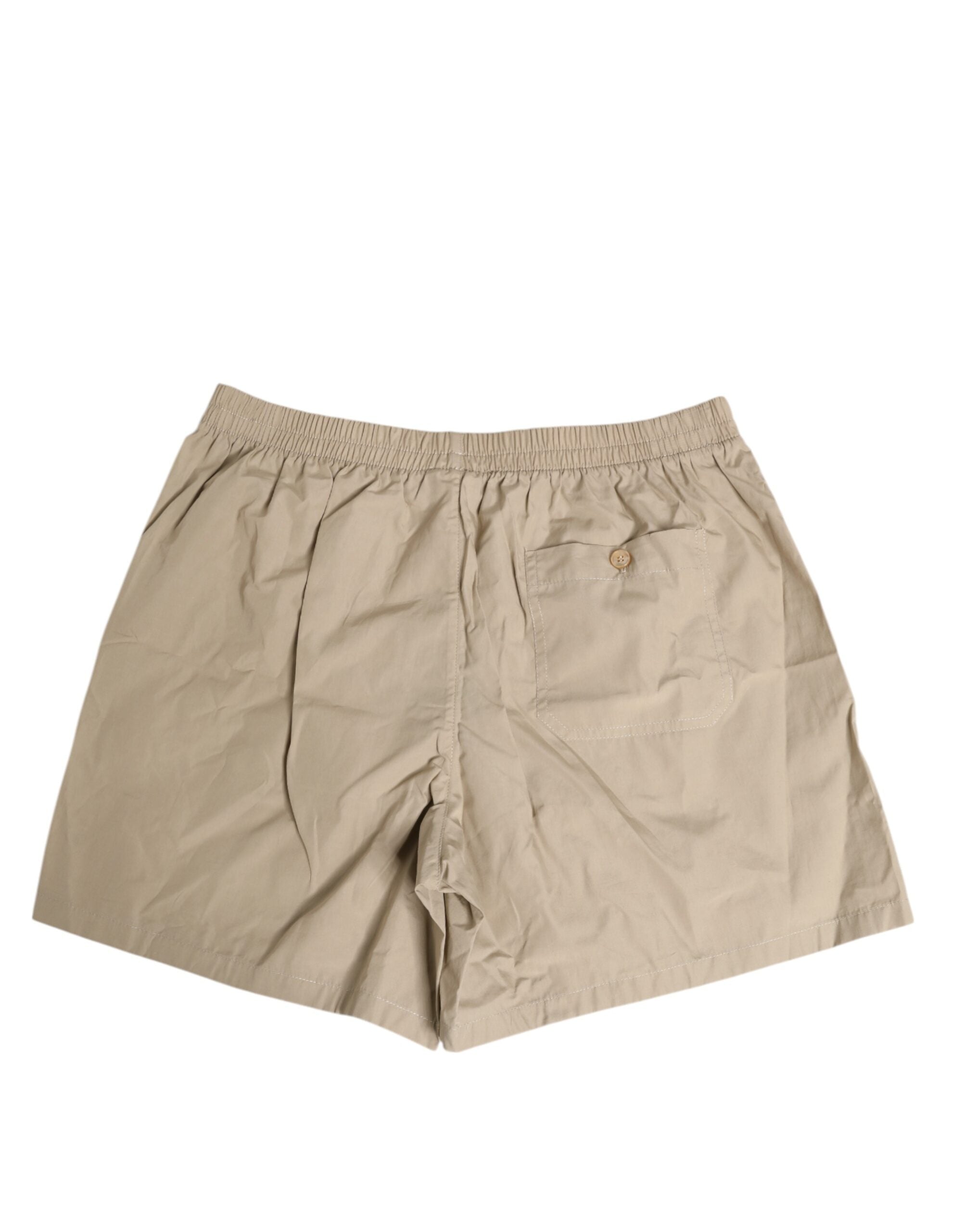 Beige Cotton Regular Boxer Shorts Underwear - ventzia