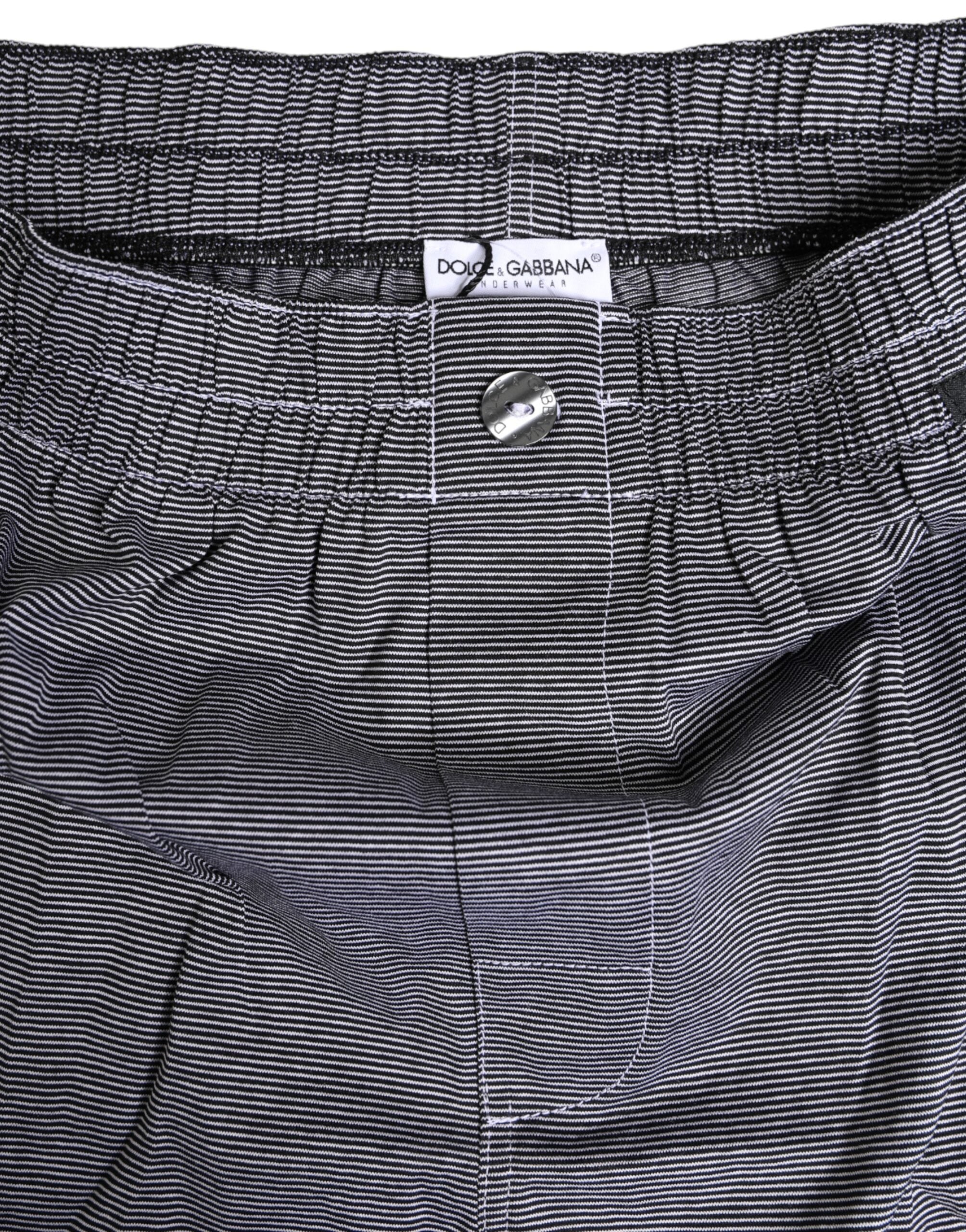 Gray Striped Cotton Regular Boxer Underwear - ventzia