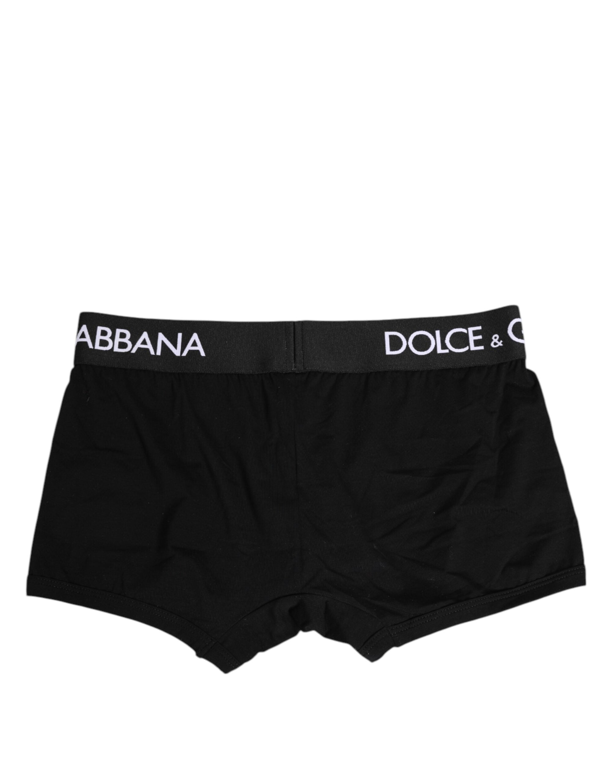 Black Cotton Stretch Regular Boxer Underwear - ventzia