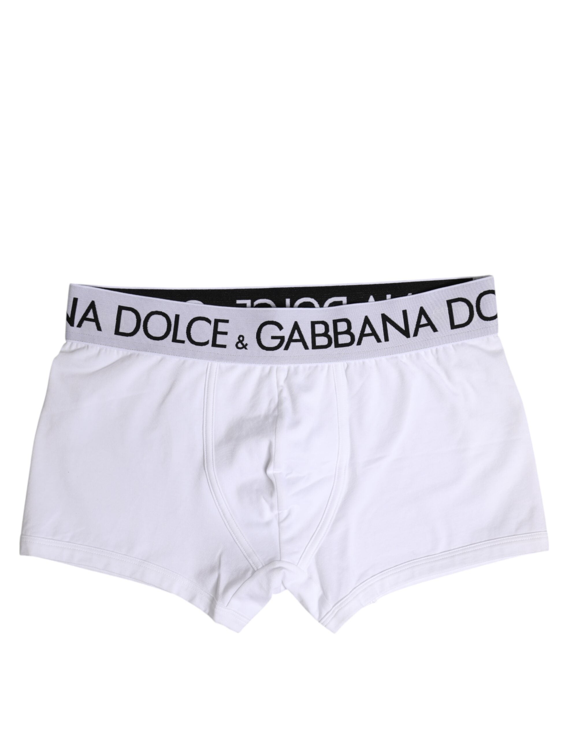 White Cotton Stretch Regular Boxer Underwear - ventzia