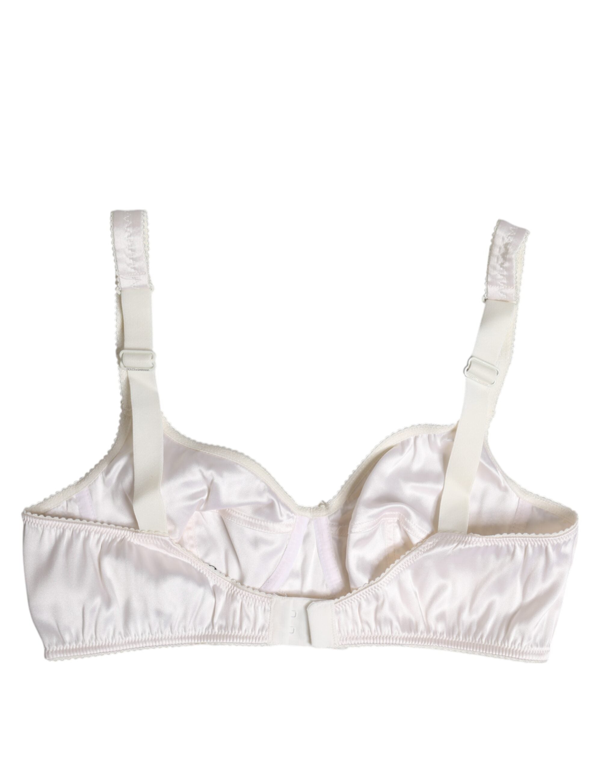 White Silk Balconette Non Wire Bra Underwear - ventzia