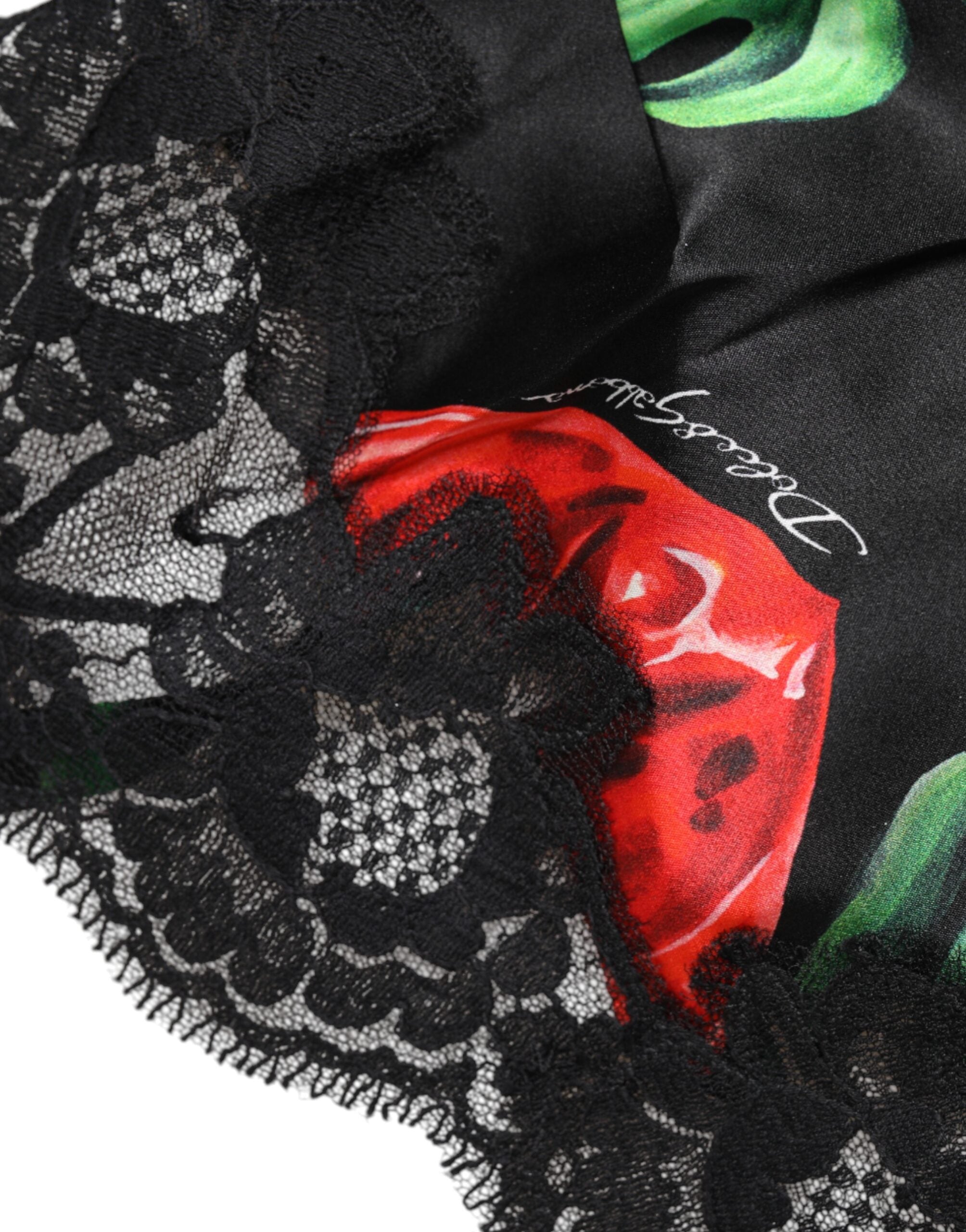 Multicolor Floral Silk Tank Lingerie Underwear - ventzia