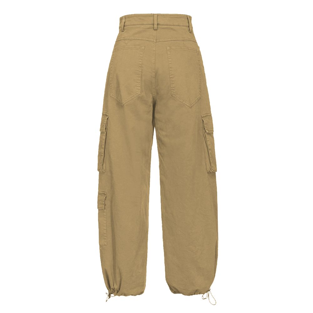 Beige Cotton Jeans & Pant - ventzia