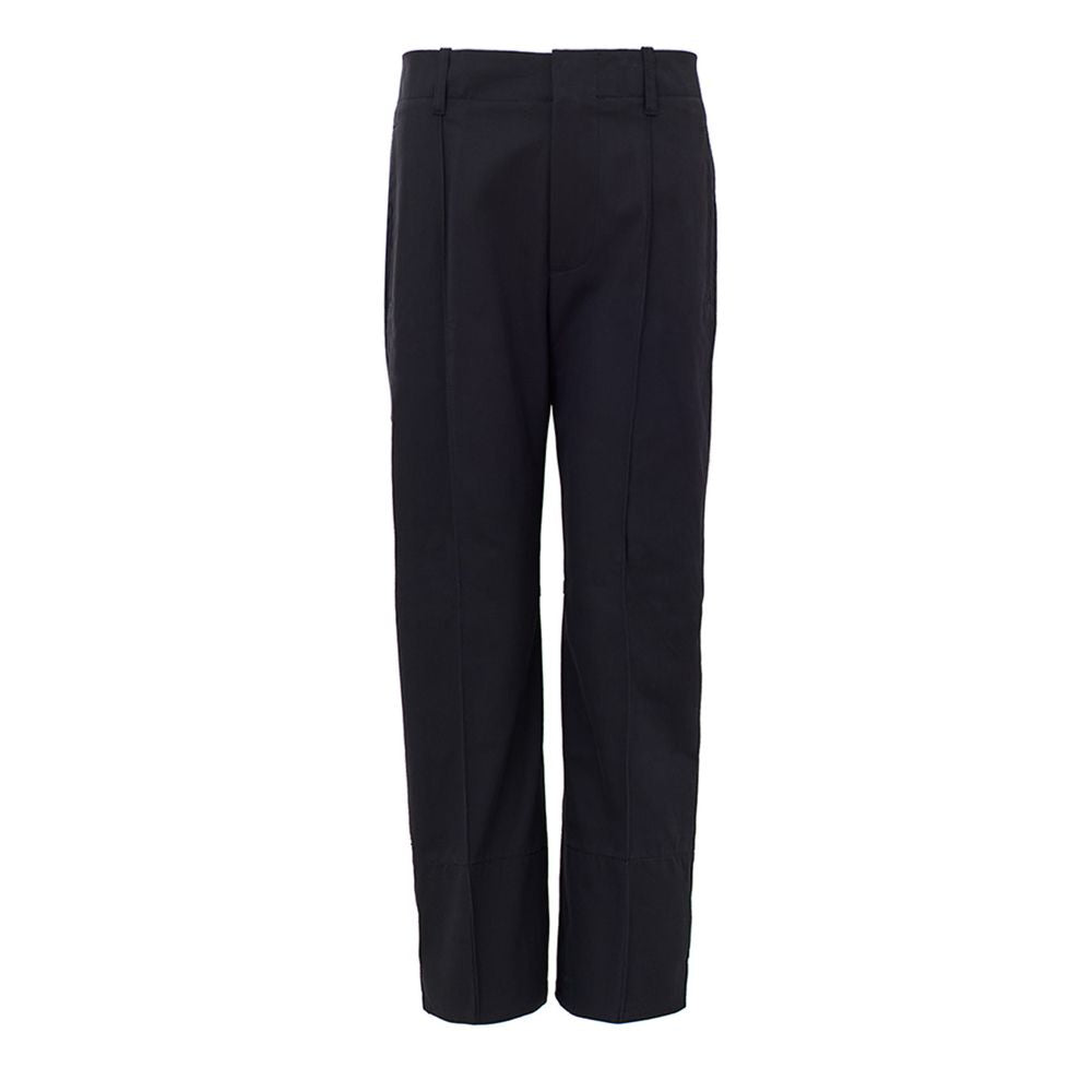 Navy Blue Cotton Pant - ventzia