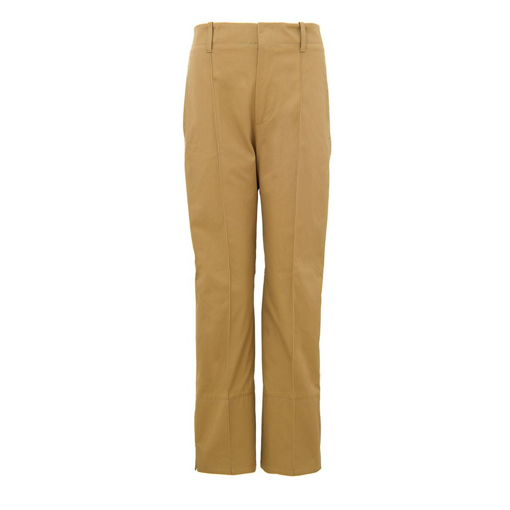 Beige Cotton Pant - ventzia