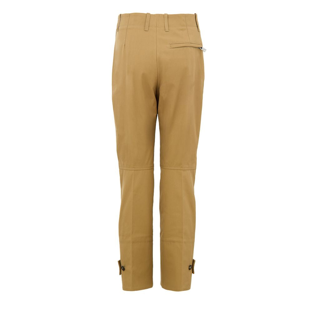 Beige Cotton Pant - ventzia