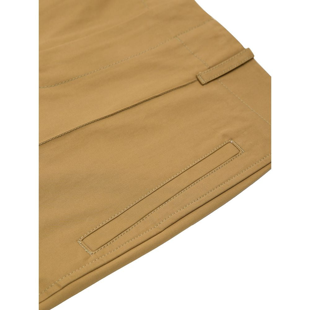 Beige Cotton Pant - ventzia