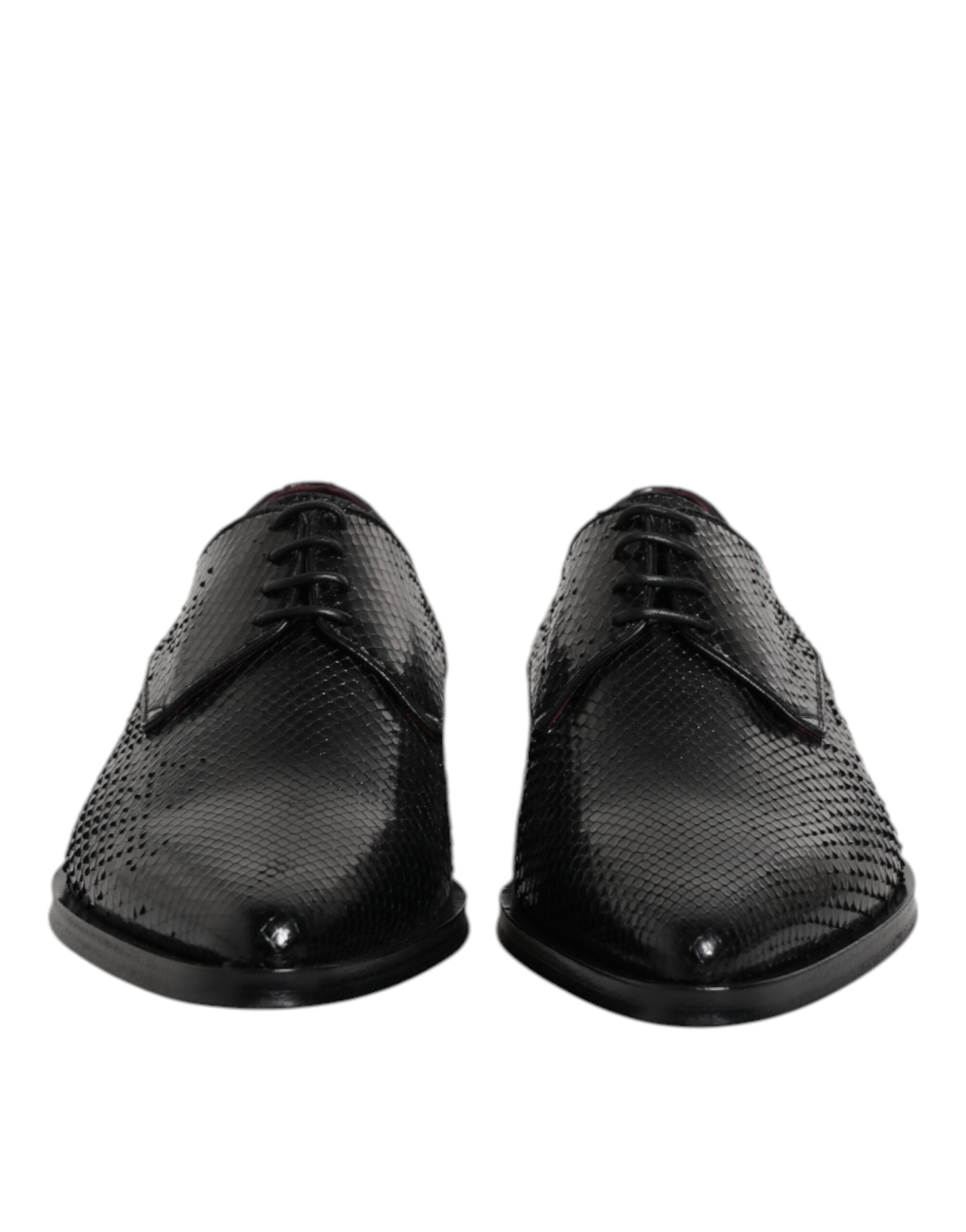 Black Leather Lace Up Dress Men Derby Shoes - ventzia