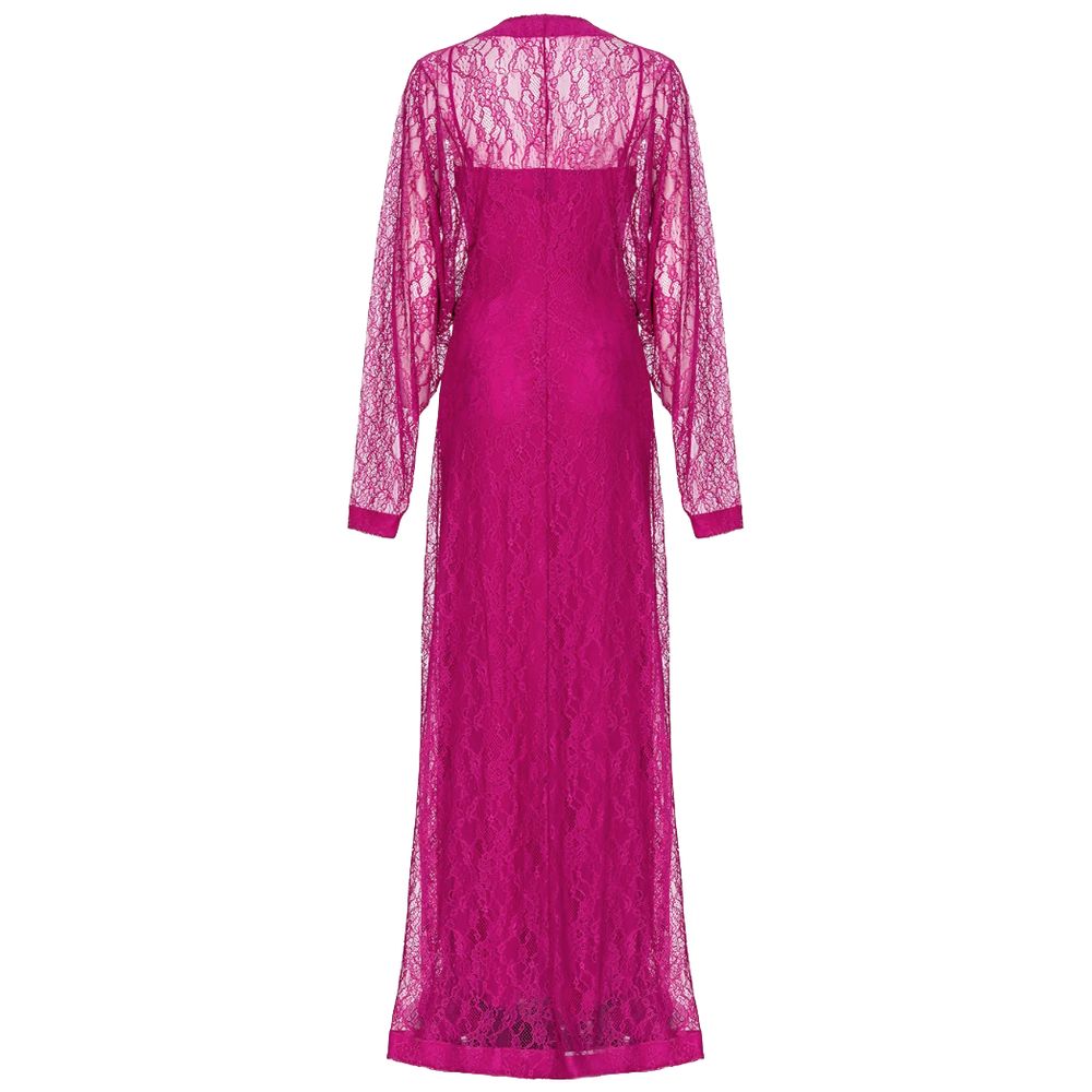 Purple Nylon Dress - ventzia