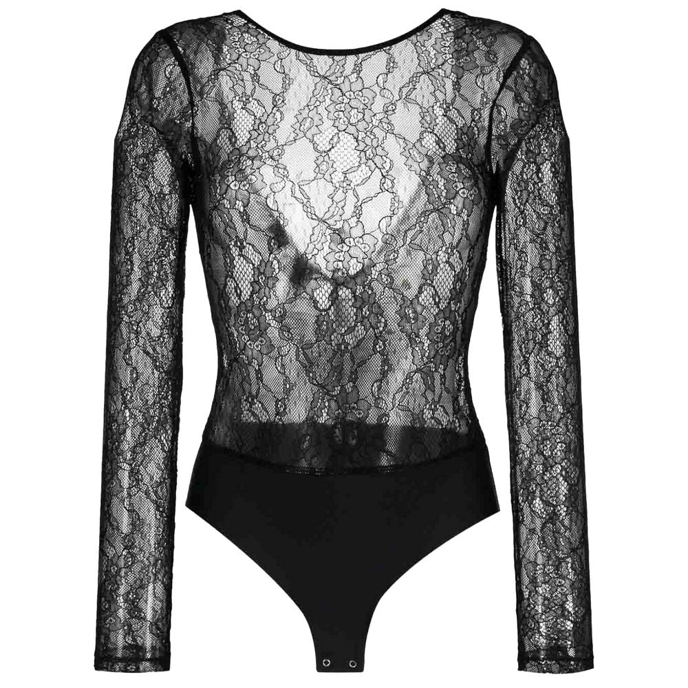 Black Nylon Tops & T-Shirt - ventzia