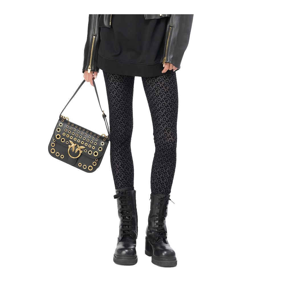 Black Nylon Jeans & Pant - ventzia