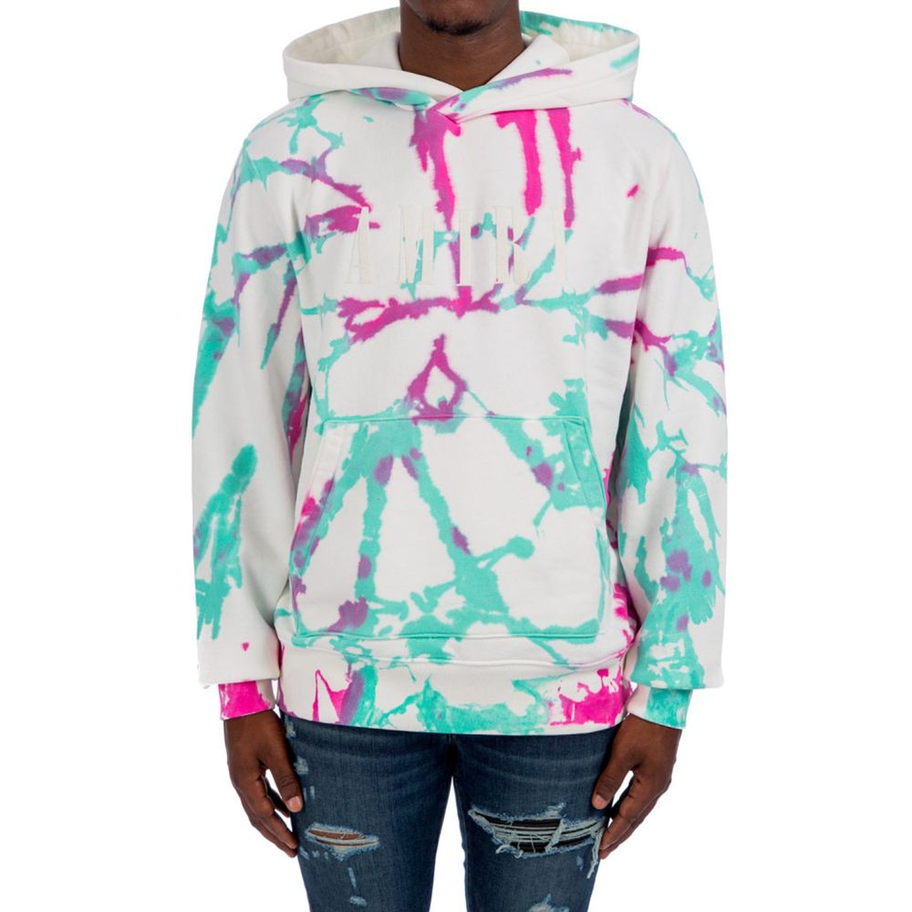 Logo Tie-Dye Hoodie Sweatshirt - ventzia