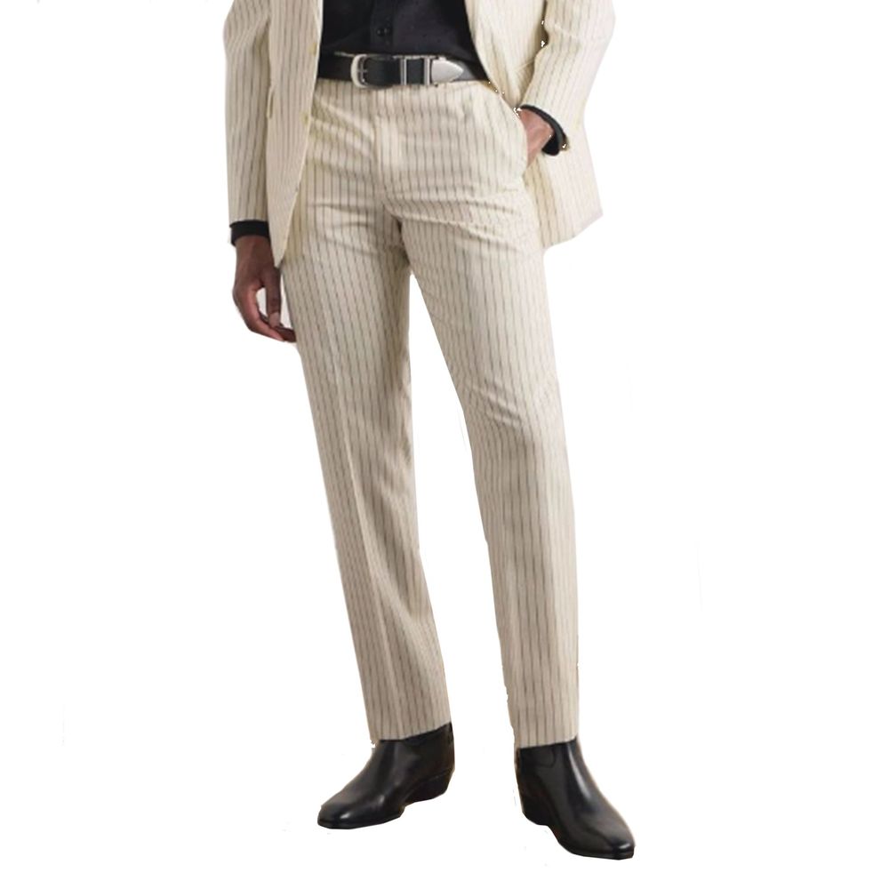 Wool Striped Pants - ventzia