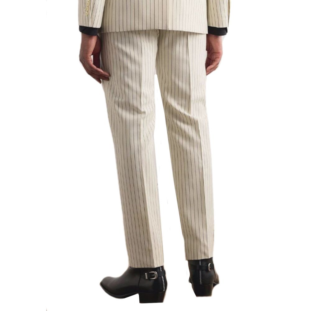 Wool Striped Pants - ventzia