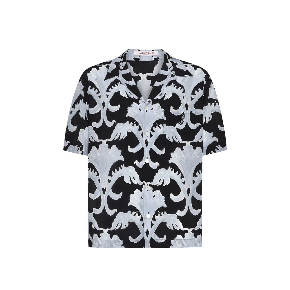 Garavani Metamorphos Wall Print Bowling Shirt - ventzia