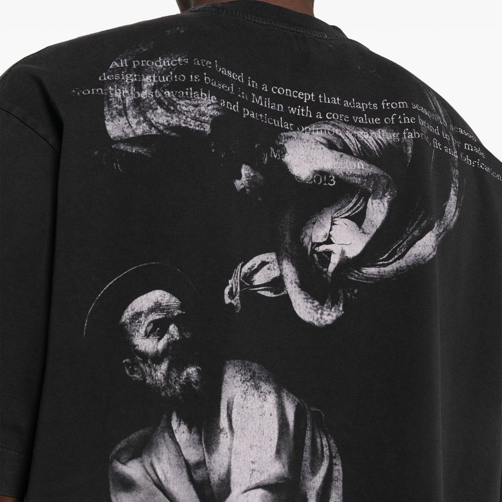 Off White S.Matthew Skate Logo-Print T-Shirt - ventzia