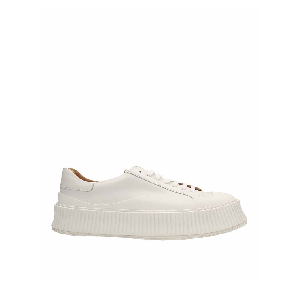 Maxi Sole Leather Sneakers - ventzia