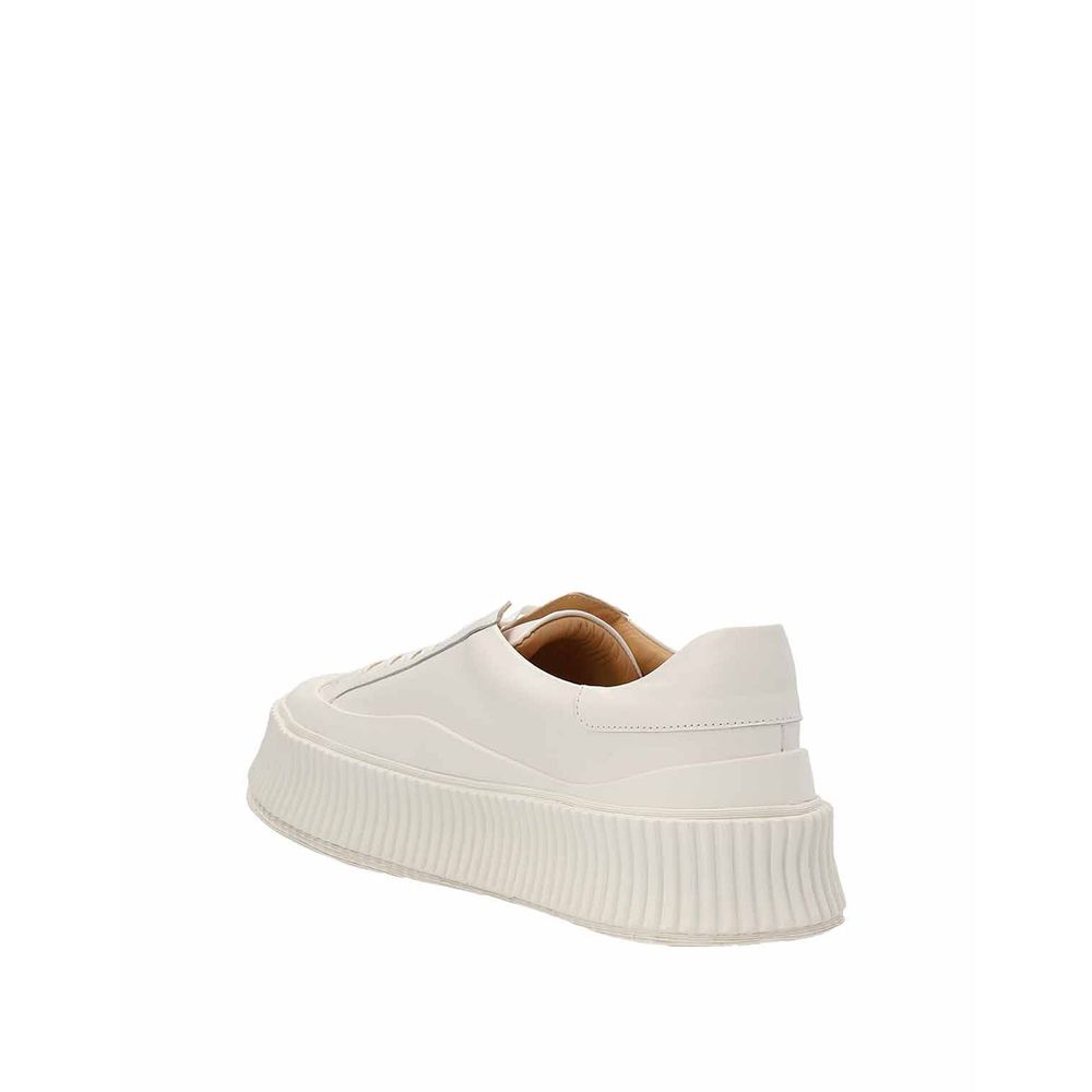 Maxi Sole Leather Sneakers - ventzia