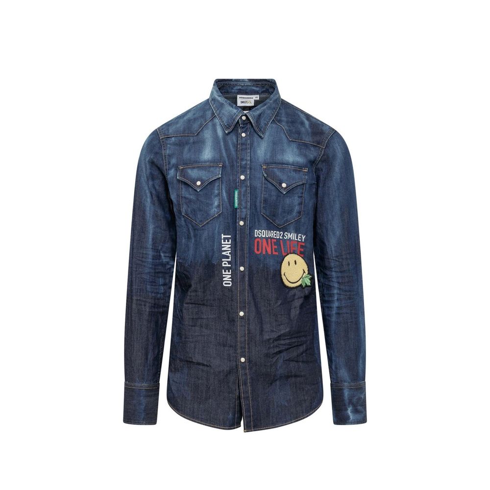 x Smiley Denim Shirt - ventzia