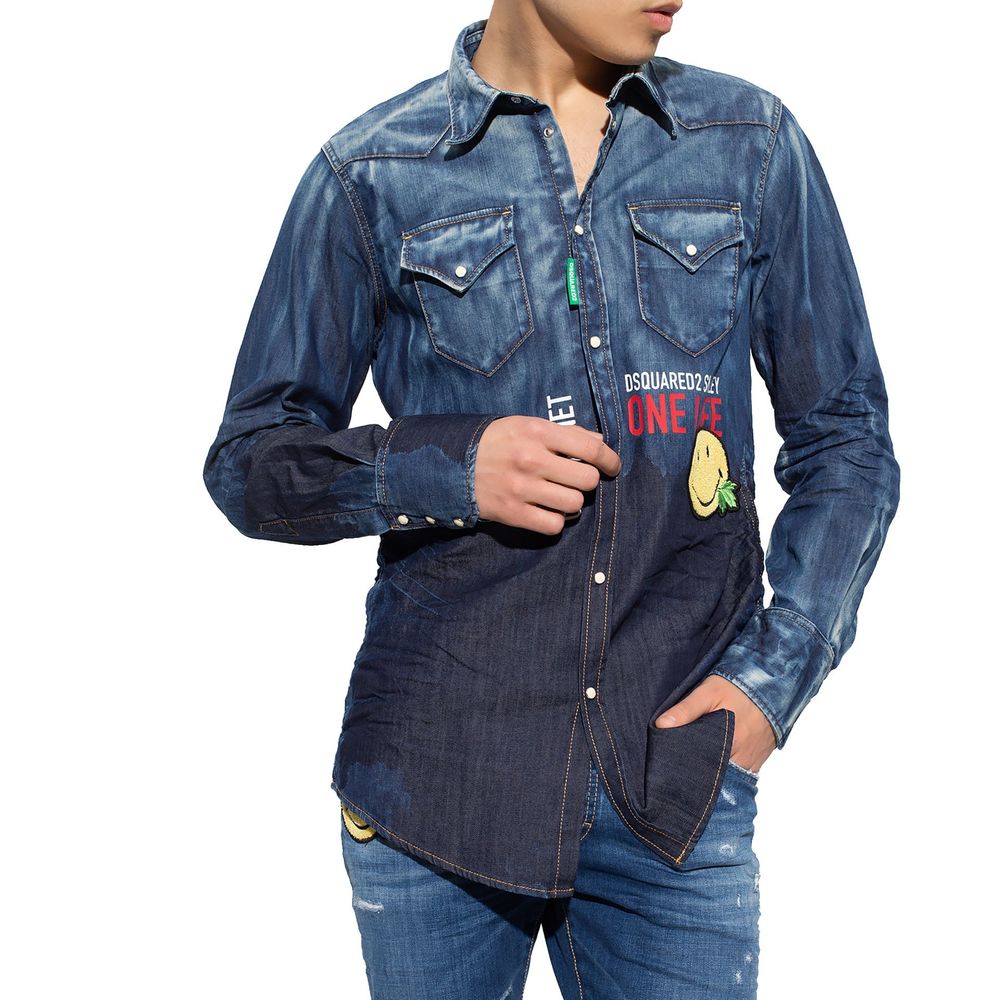 x Smiley Denim Shirt - ventzia