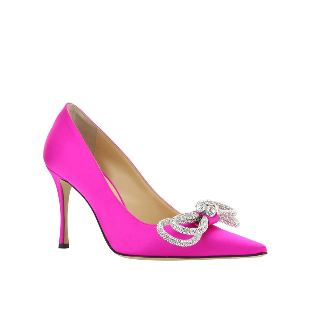 Double Bow Satin Pumps - ventzia