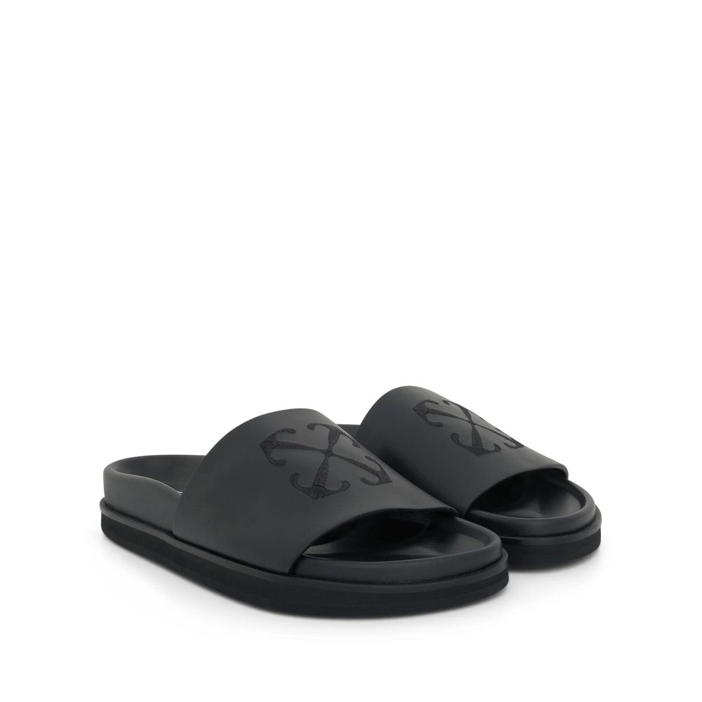Off White Cloud Arrow Slippers - ventzia