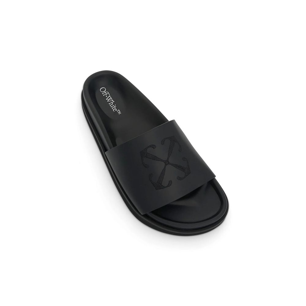 Off White Cloud Arrow Slippers - ventzia