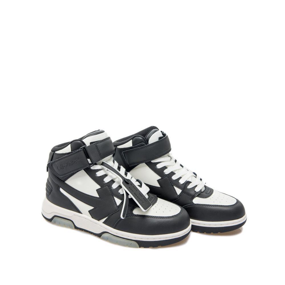 Off White Out Of Office Mid Top Sneakers - ventzia