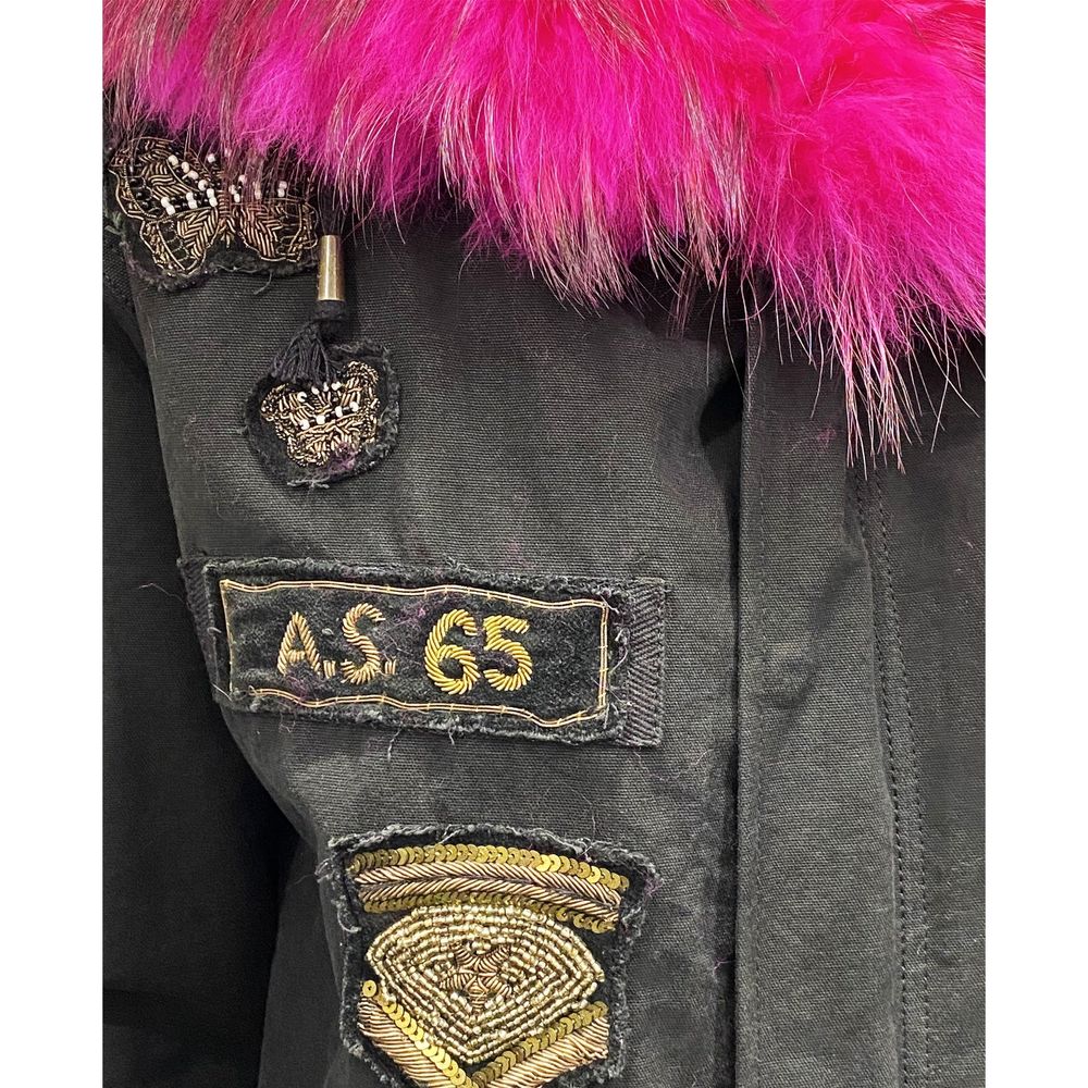 Canvas Embellished Parka Jacket - ventzia