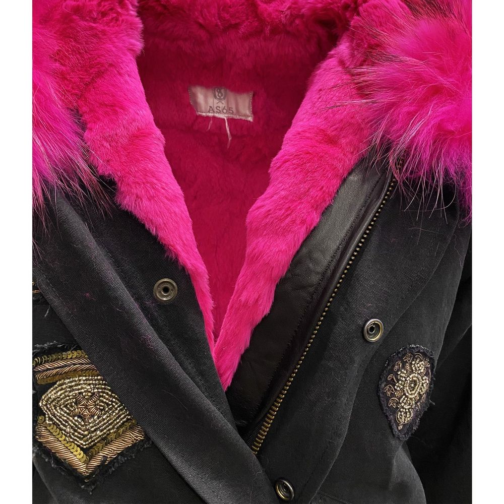 Canvas Embellished Parka Jacket - ventzia