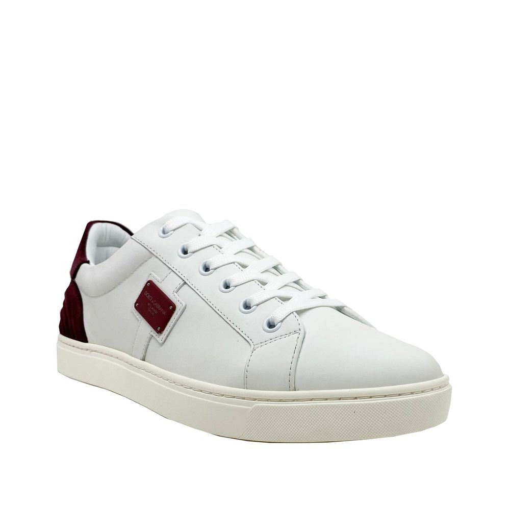 Logo Leather Sneakers - ventzia