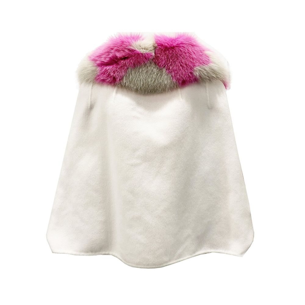 Fur Collar Cashmere Cape Jacket - ventzia