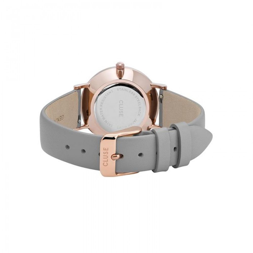 Gray Leather Watch - ventzia