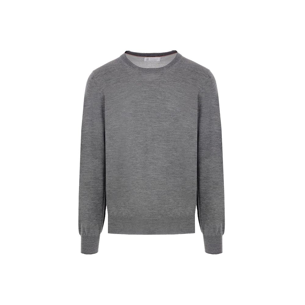 Gray Cashmere Men Sweater - ventzia