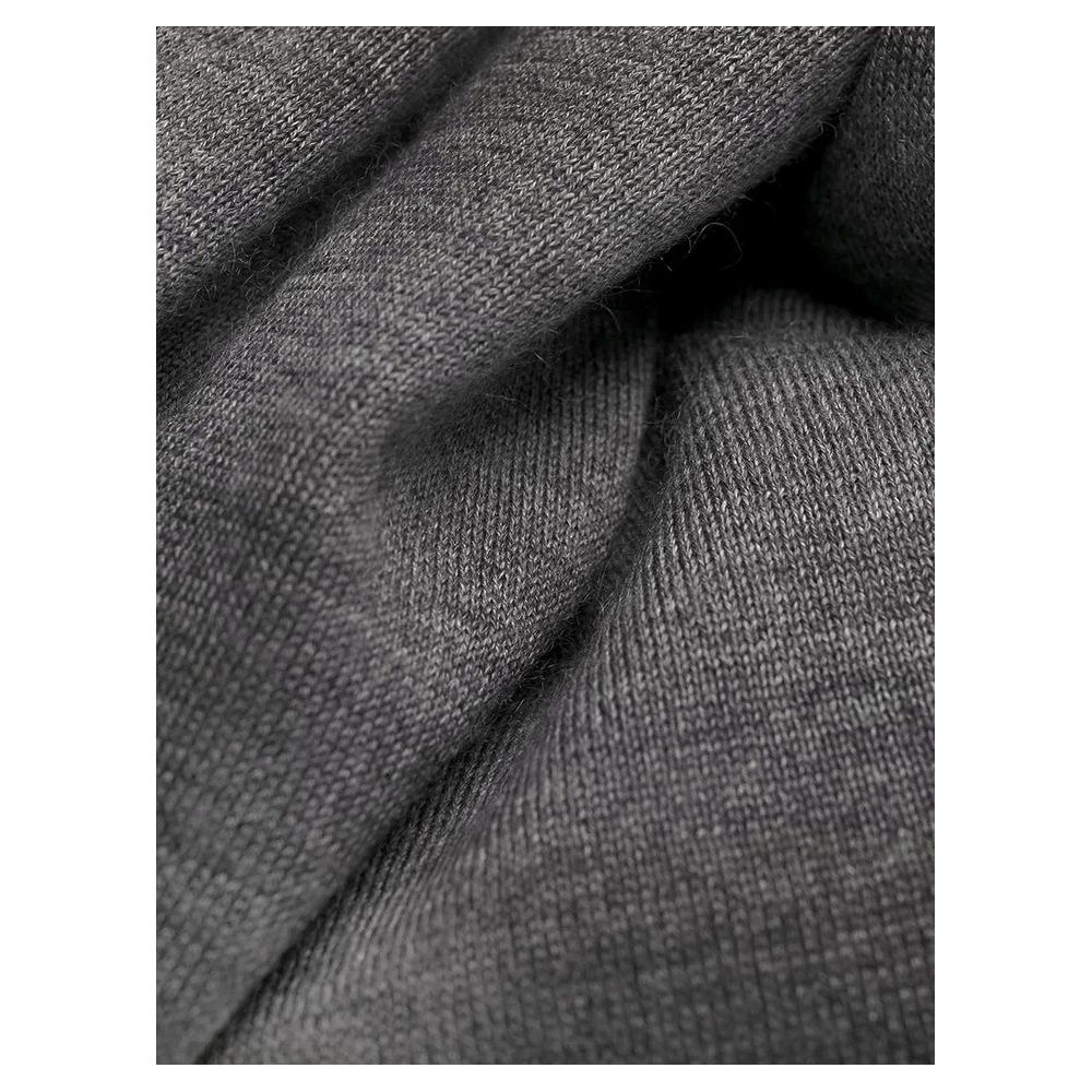Gray Cashmere Men Sweater - ventzia