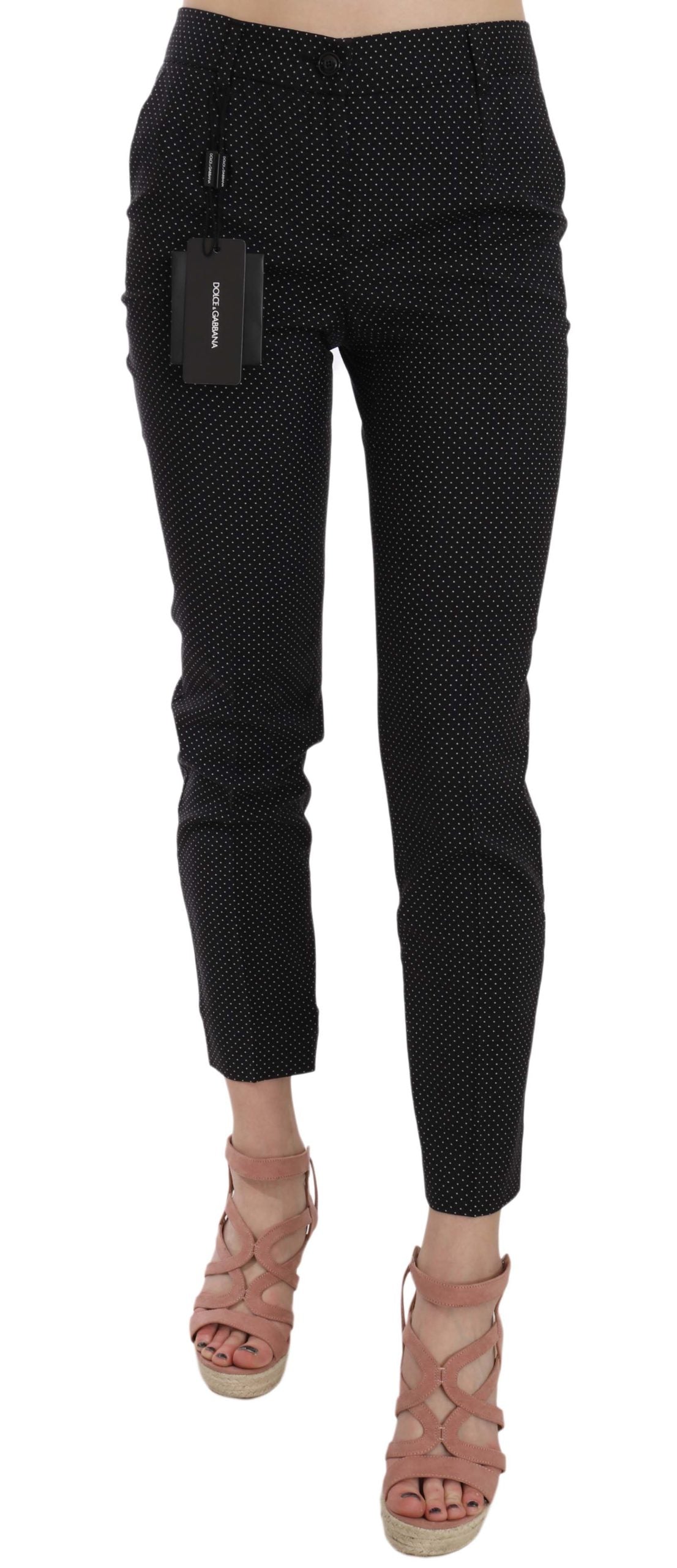 Elegant Black Virgin Wool Trousers - ventzia
