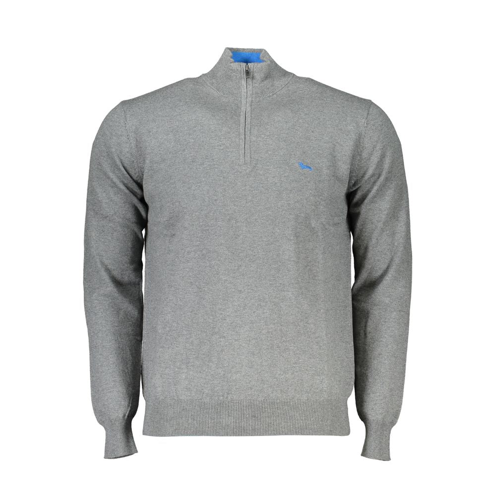Gray Cotton Sweater - ventzia