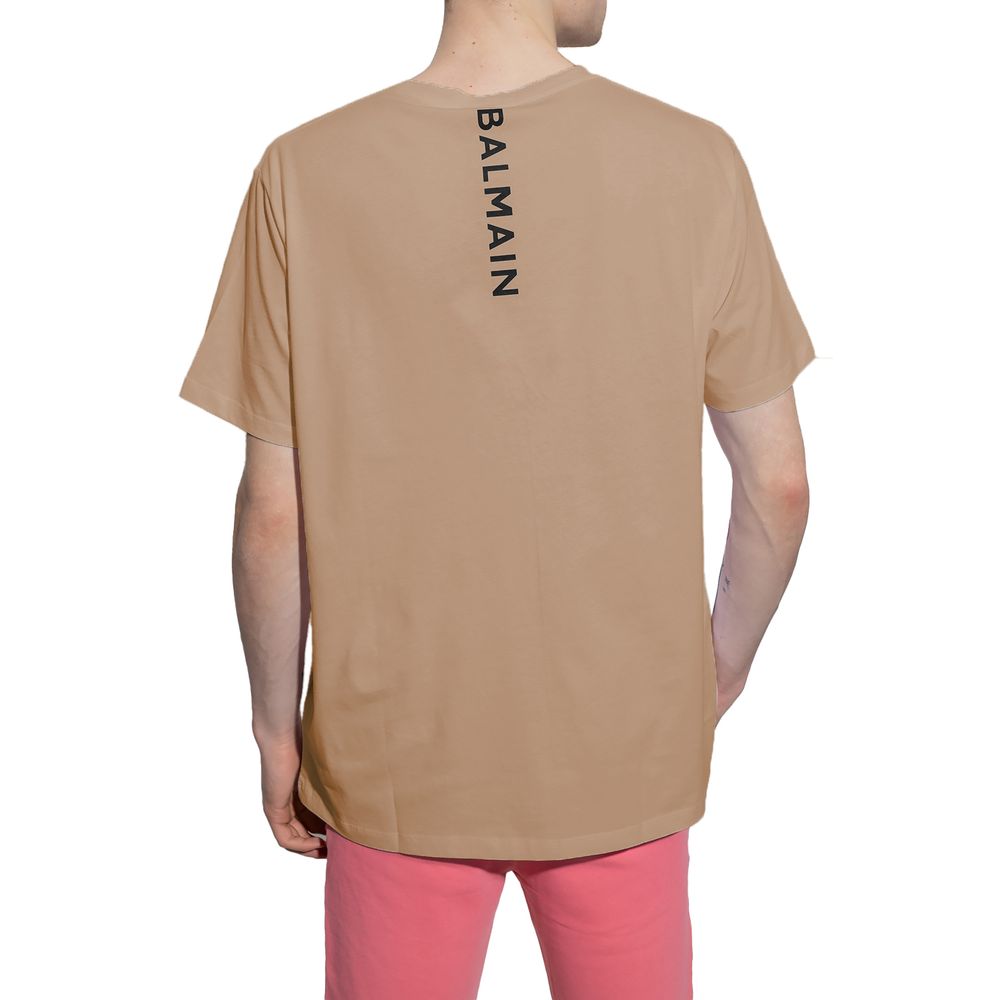 Brown Cotton T-Shirt - ventzia