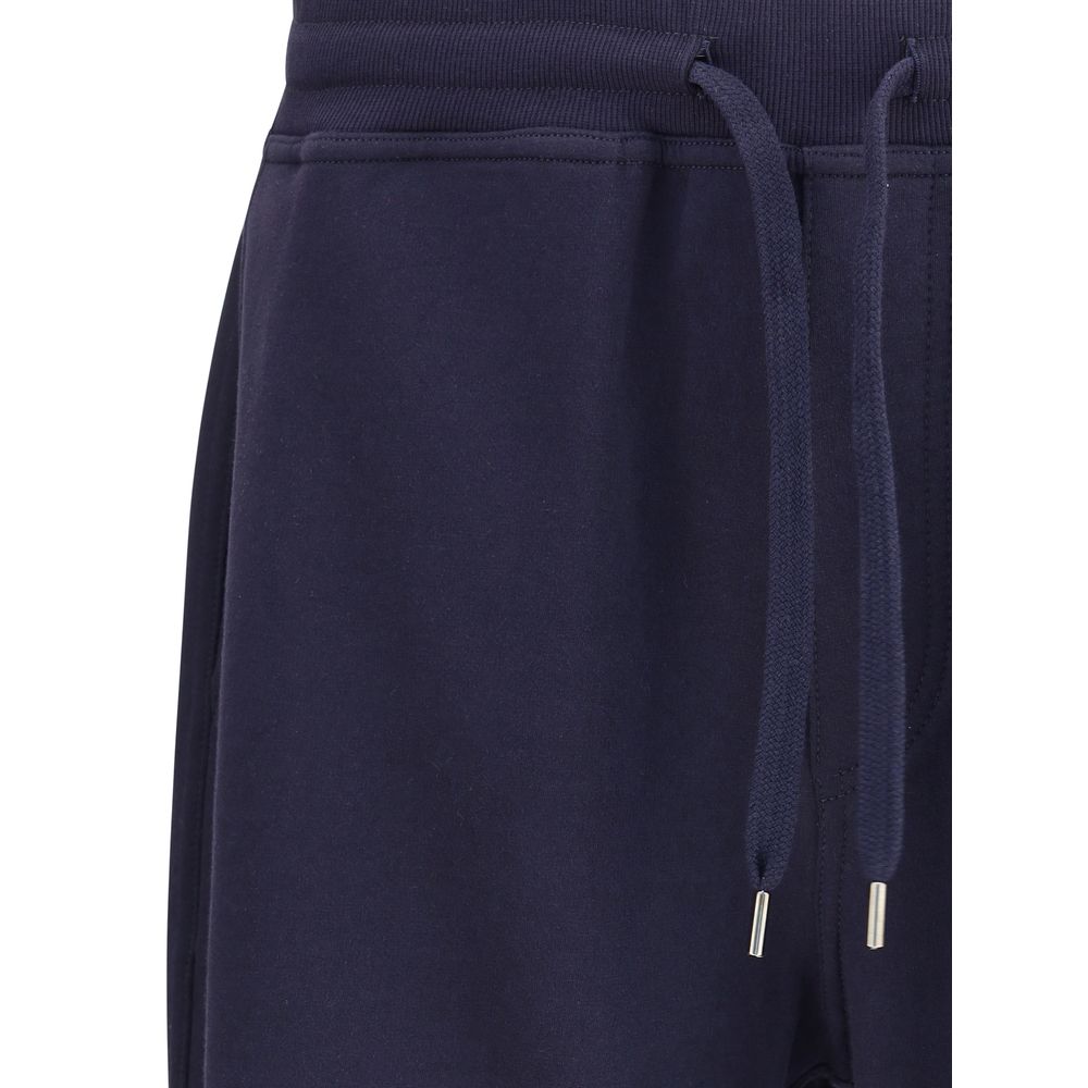 Blue Cotton Casual Pants - ventzia