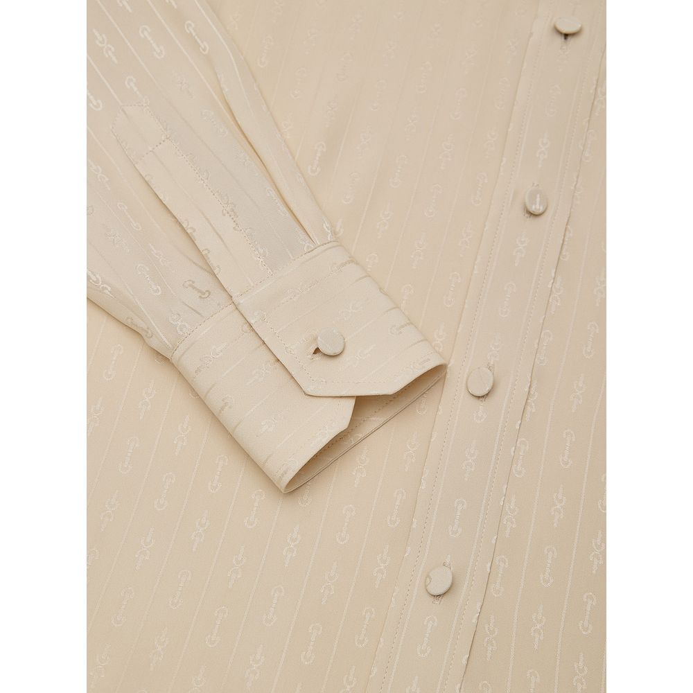 Beige Silk Shirt - ventzia