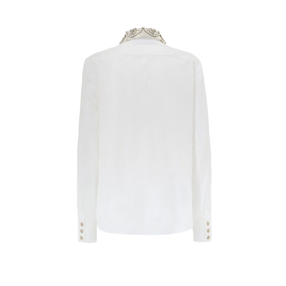 White Cotton Shirt - ventzia